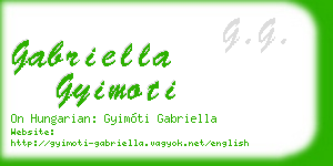 gabriella gyimoti business card
