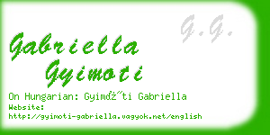 gabriella gyimoti business card